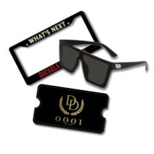 1 Premium Entry + Shades + License Plate Holder